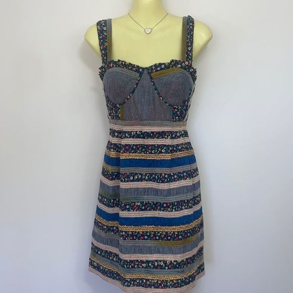 Free People Dresses & Skirts - Free People Dress Romantic Swiss Peasant Dress Sz 6 Beautiful Condition